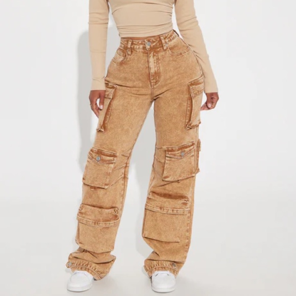 Fashion Nova | Devoted To It Cargo Jeans